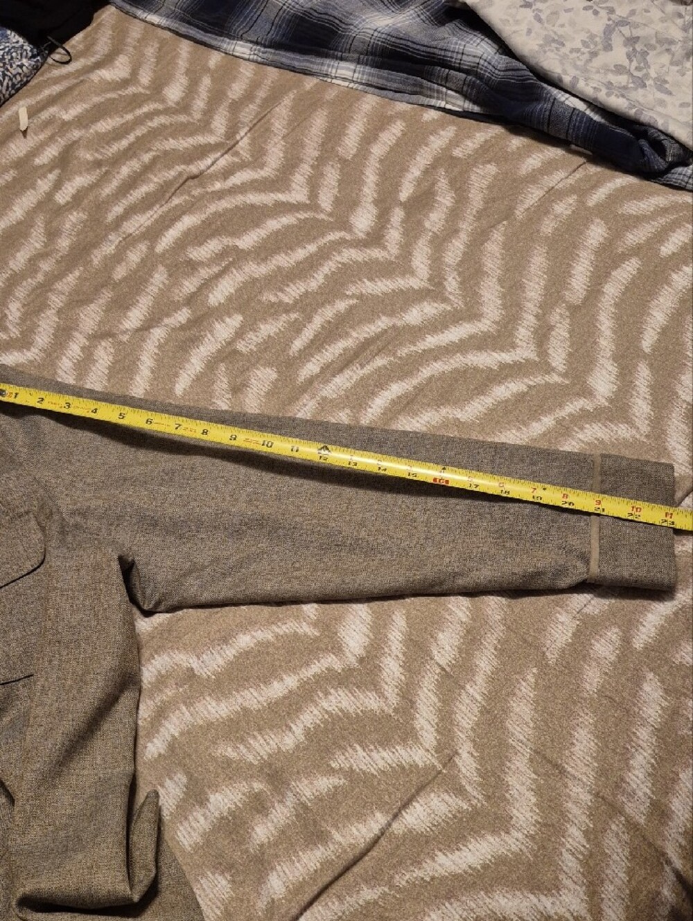 Norton McNaughton Tan Button-Up Jacket with Contrast Collar - Picture 9 of 10